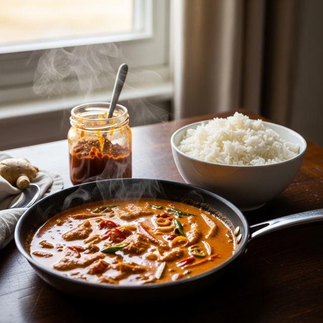 An Italian dinner for four, from four items off one shelf
